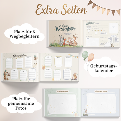 Freundebuch für den Kindergarten mit Waldtier-Motiven