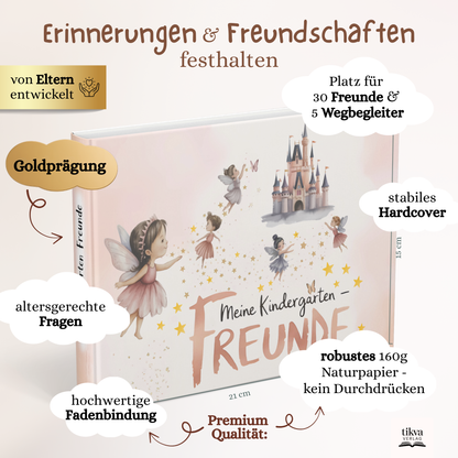 Freundebuch für den Kindergarten mit Märchen-Motiven