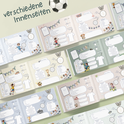 Freundebuch für die Schule mit Fußball-Motiven