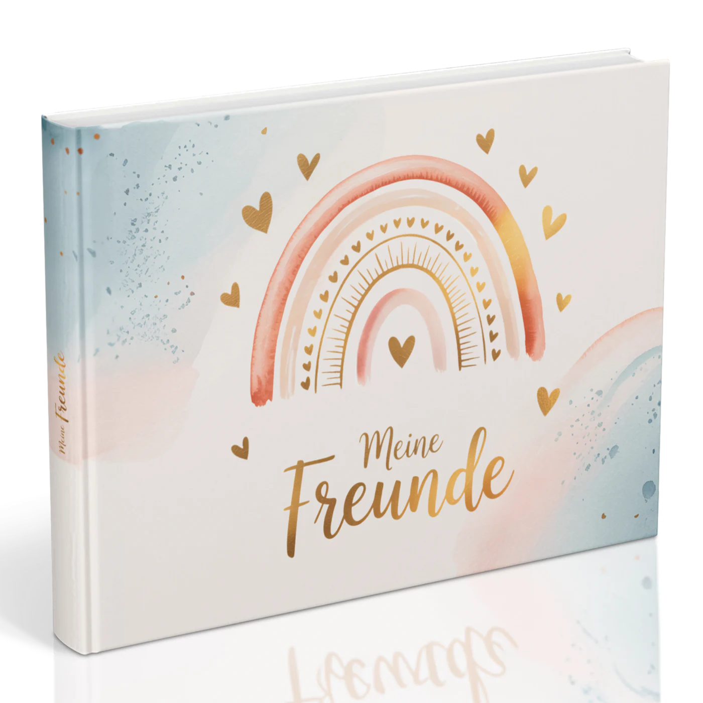 Freundebuch Meine Freunde mit Regenbogen-Motiven